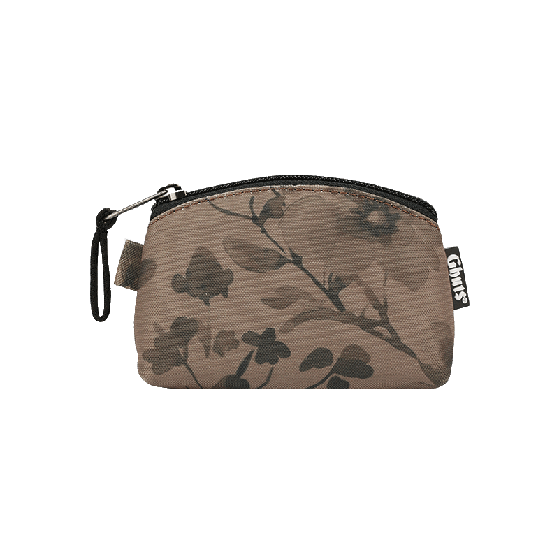 PORTA-MOEDAS GV175 FLORAL TAUPE GHUTS