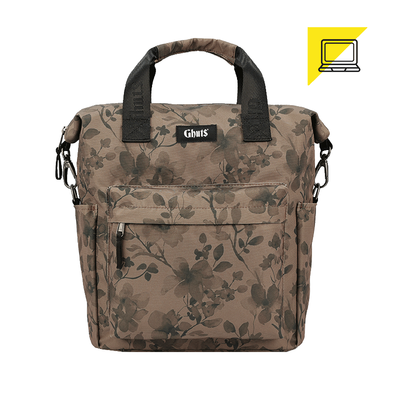 MOCHILA/MALA PC GV230 FLORAL TAUPE GHUTS