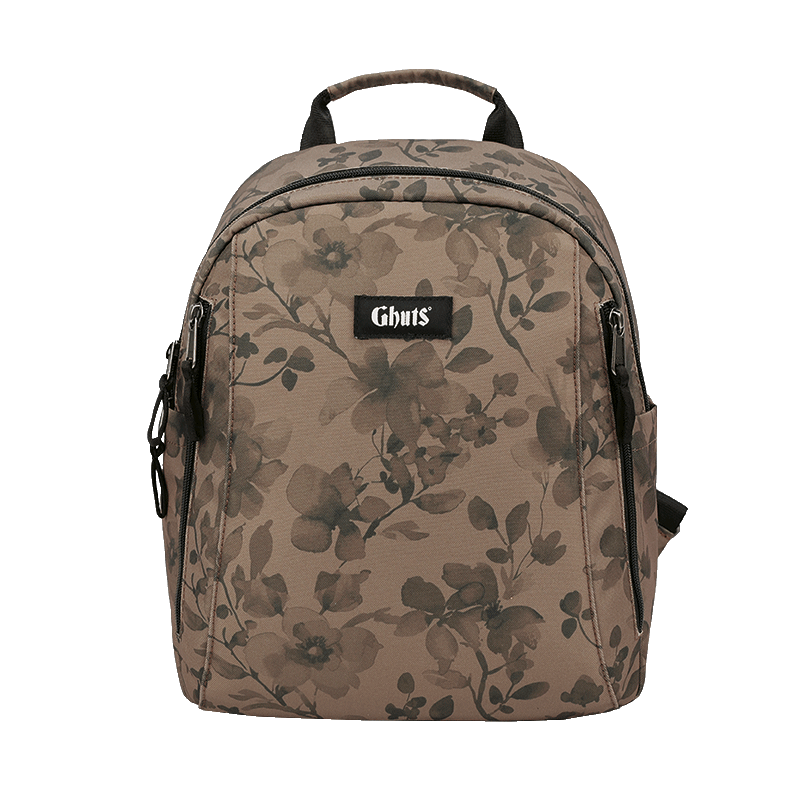 MOCHILA CASUAL GV231 FLORAL TAUPE GHUTS
