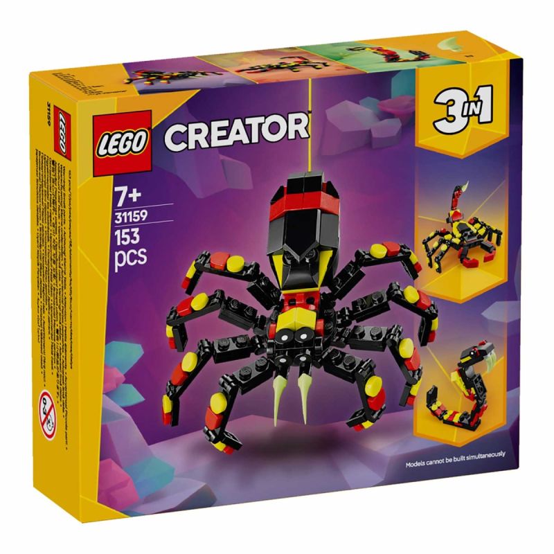 ANIMAIS SELVAGENS 3-IN-1: A ARANHA SURPREENDENTE LEGO CREATOR 31159