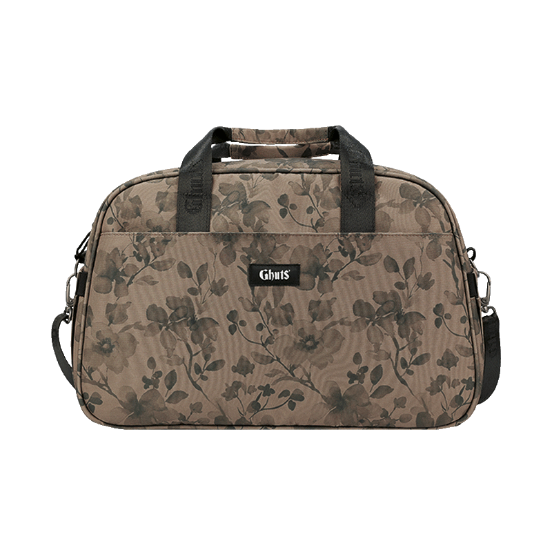 SACO VIAGEM GV235 FLORAL TAUPE GHUTS