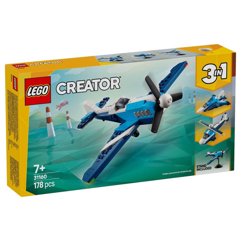 AERONAVE 3-IN1: AVIAO DE CORRIDA LEGO CREATOR 31160