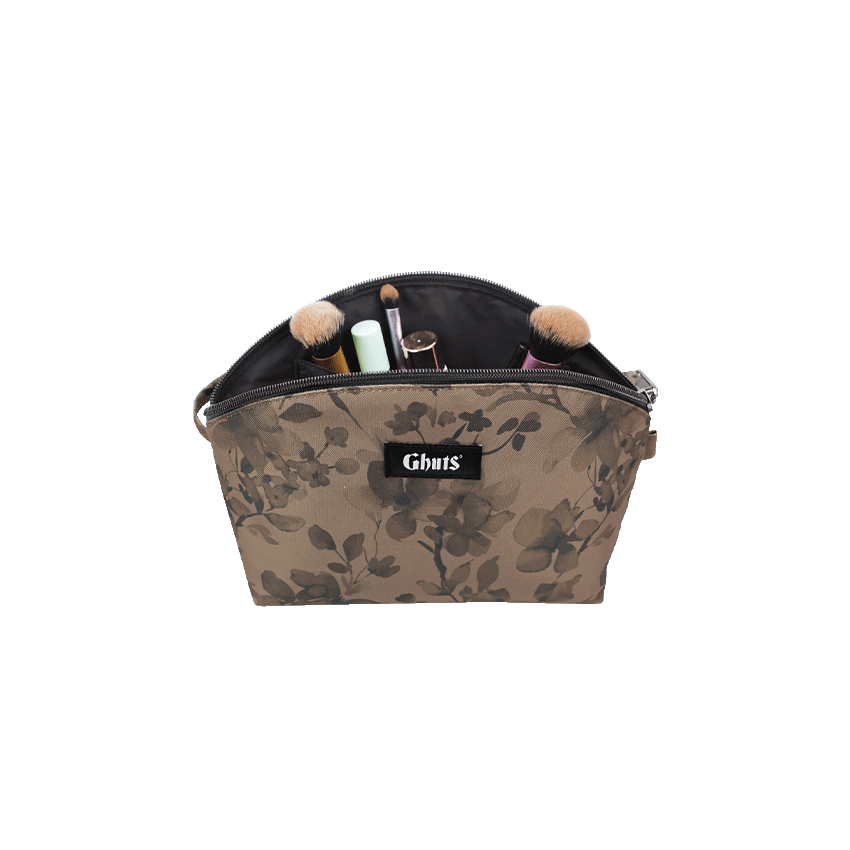 NECESSAIRE GV189 FLORAL TAUPE GHUTS