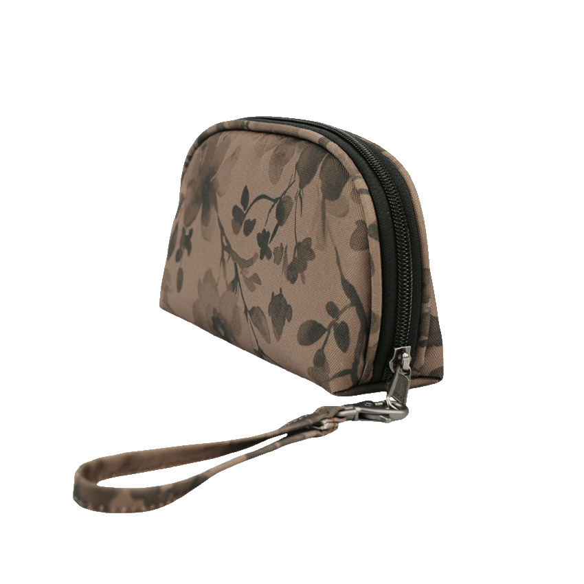 CARTEIRA GRANDE GV190 FLORAL TAUPE GHUTS