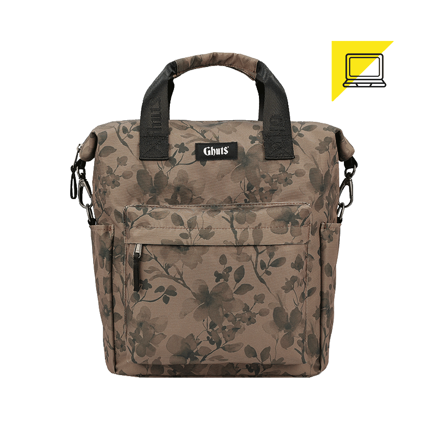MOCHILA/MALA PC GV230 FLORAL TAUPE GHUTS