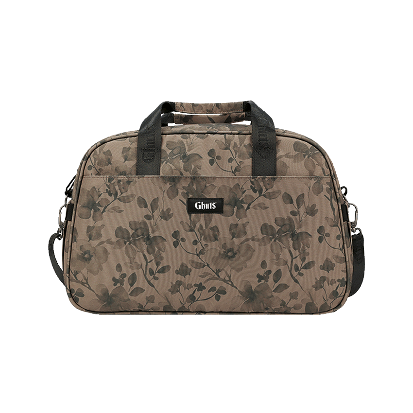 SACO VIAGEM GV235 FLORAL TAUPE GHUTS