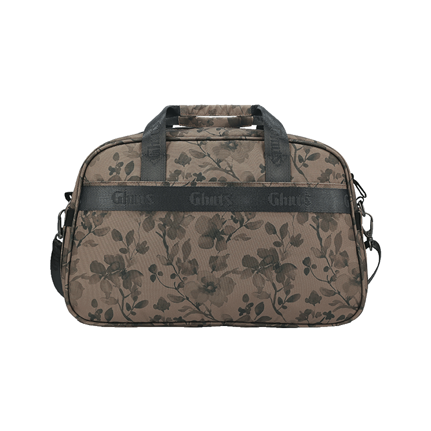 SACO VIAGEM GV235 FLORAL TAUPE GHUTS