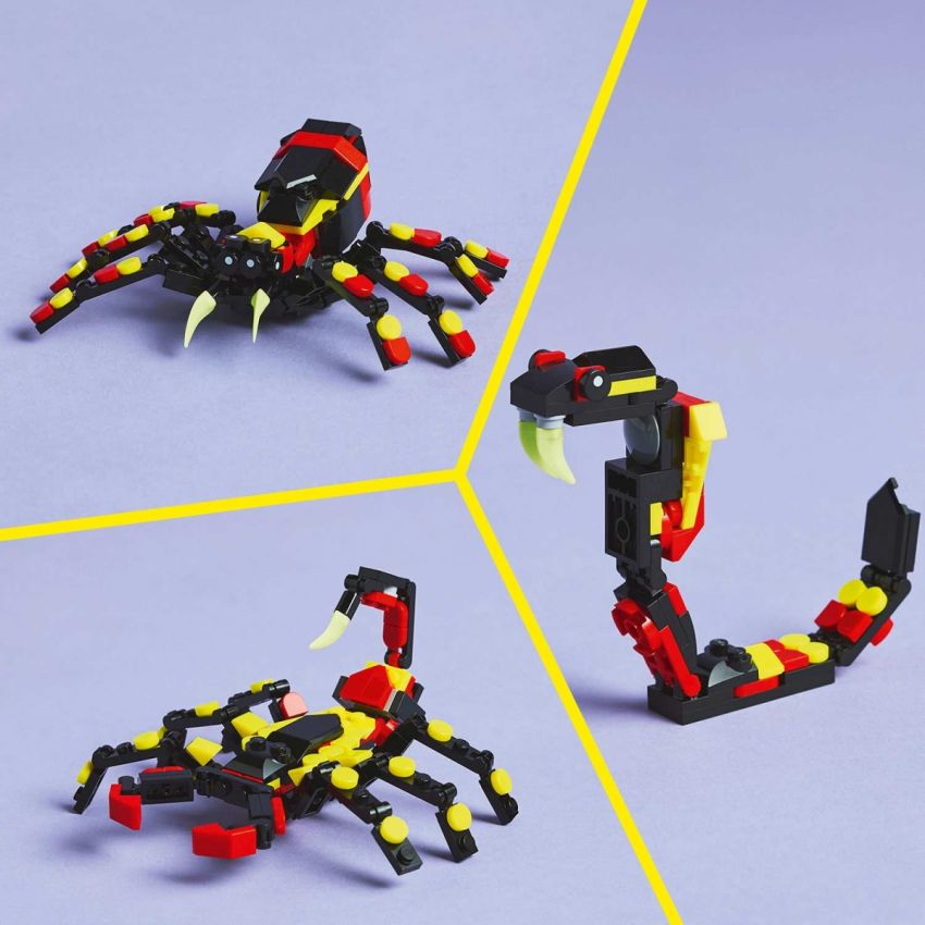 ANIMAIS SELVAGENS 3-IN-1: A ARANHA SURPREENDENTE LEGO CREATOR 31159
