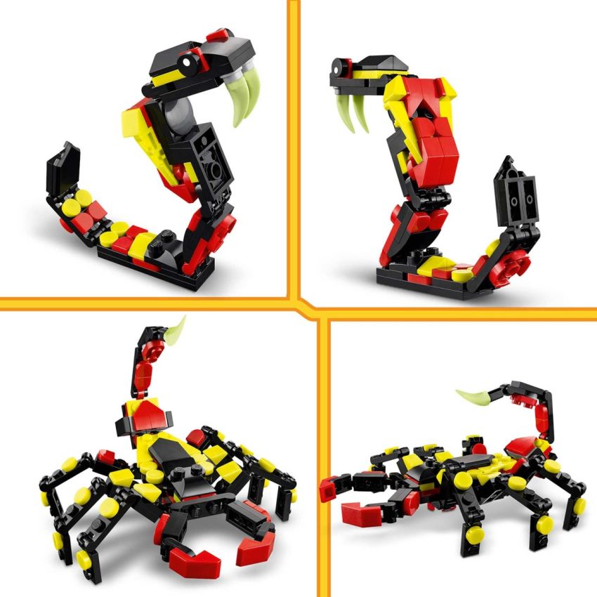 ANIMAIS SELVAGENS 3-IN-1: A ARANHA SURPREENDENTE LEGO CREATOR 31159