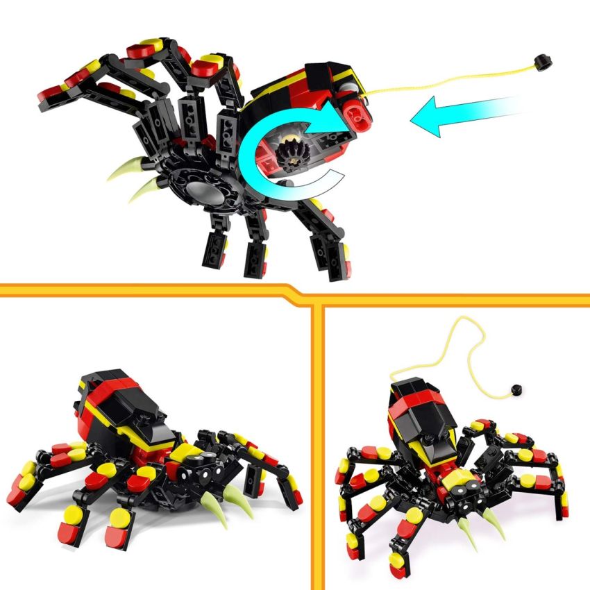 ANIMAIS SELVAGENS 3-IN-1: A ARANHA SURPREENDENTE LEGO CREATOR 31159